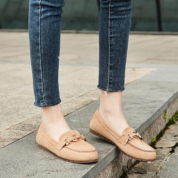 Cvistpieo Women Casual Shoes Beige Comfortable Lightweight Sneakers – Safqqa Egypt
