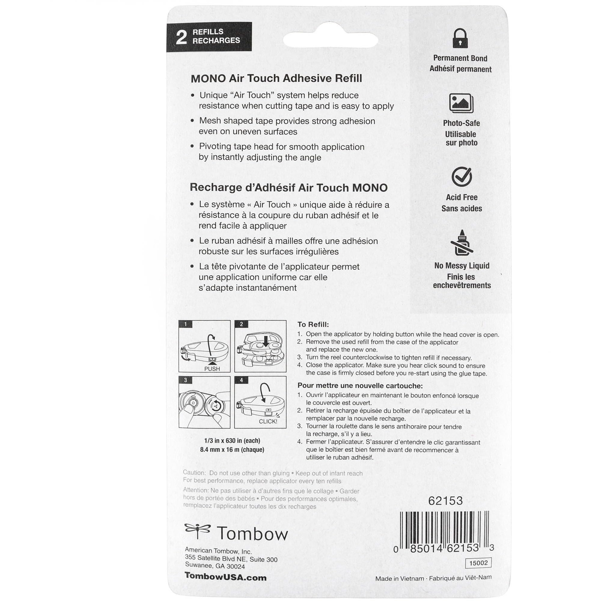 Tombow Mono Air Touch Adhesive Refill – Smooth & Precise Application