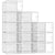Kuject X-Large Shoe Storage Boxes – Clear Plastic, 12 Pack - Safqqa