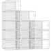 Kuject X-Large Shoe Storage Boxes – Clear Plastic, 12 Pack - Safqqa