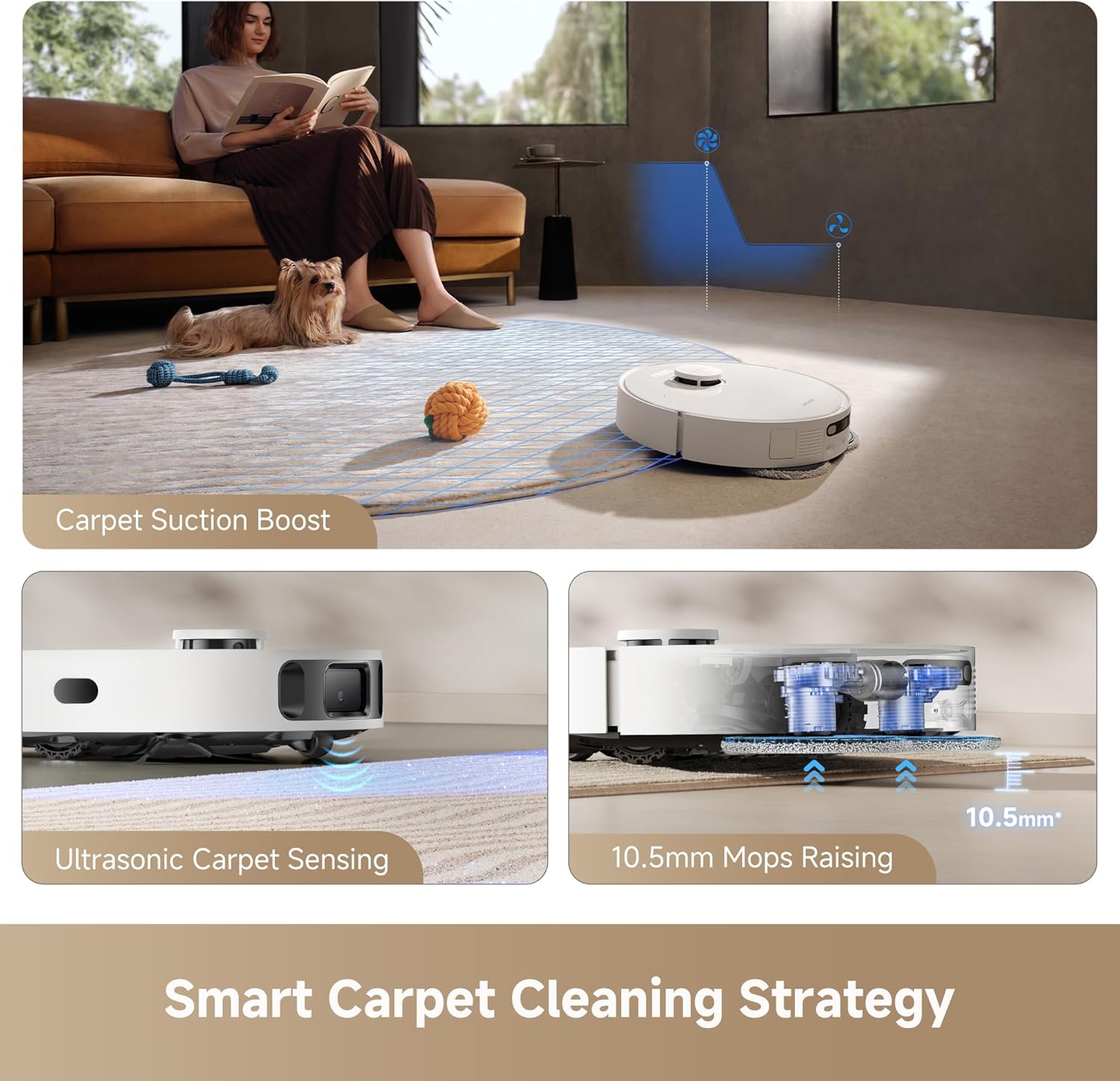 Dreame D20 Ultra Robot Vacuum & Mop 13000Pa Self-Cleaning Auto-Empty White – Safqqa Egypt