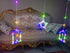 LED Ramadan String Lights - Multicolour Stars & Lanterns with Character Decor, Indoor/Outdoor Holiday Fairy Lights