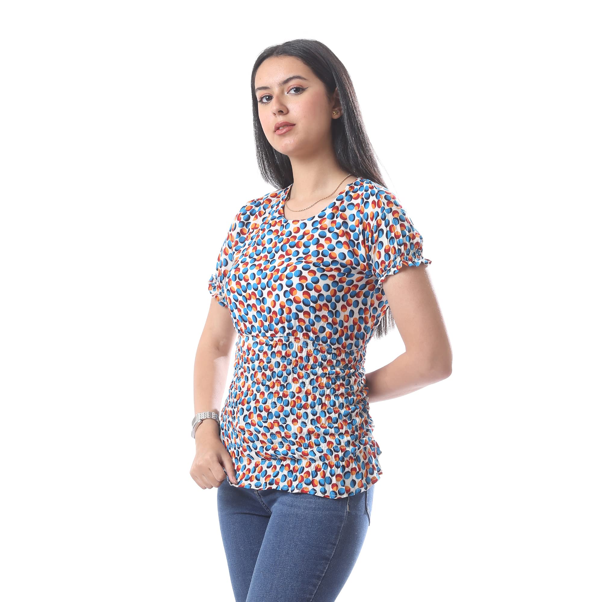 Andora women's 34w23w30322 blouse, multicolour