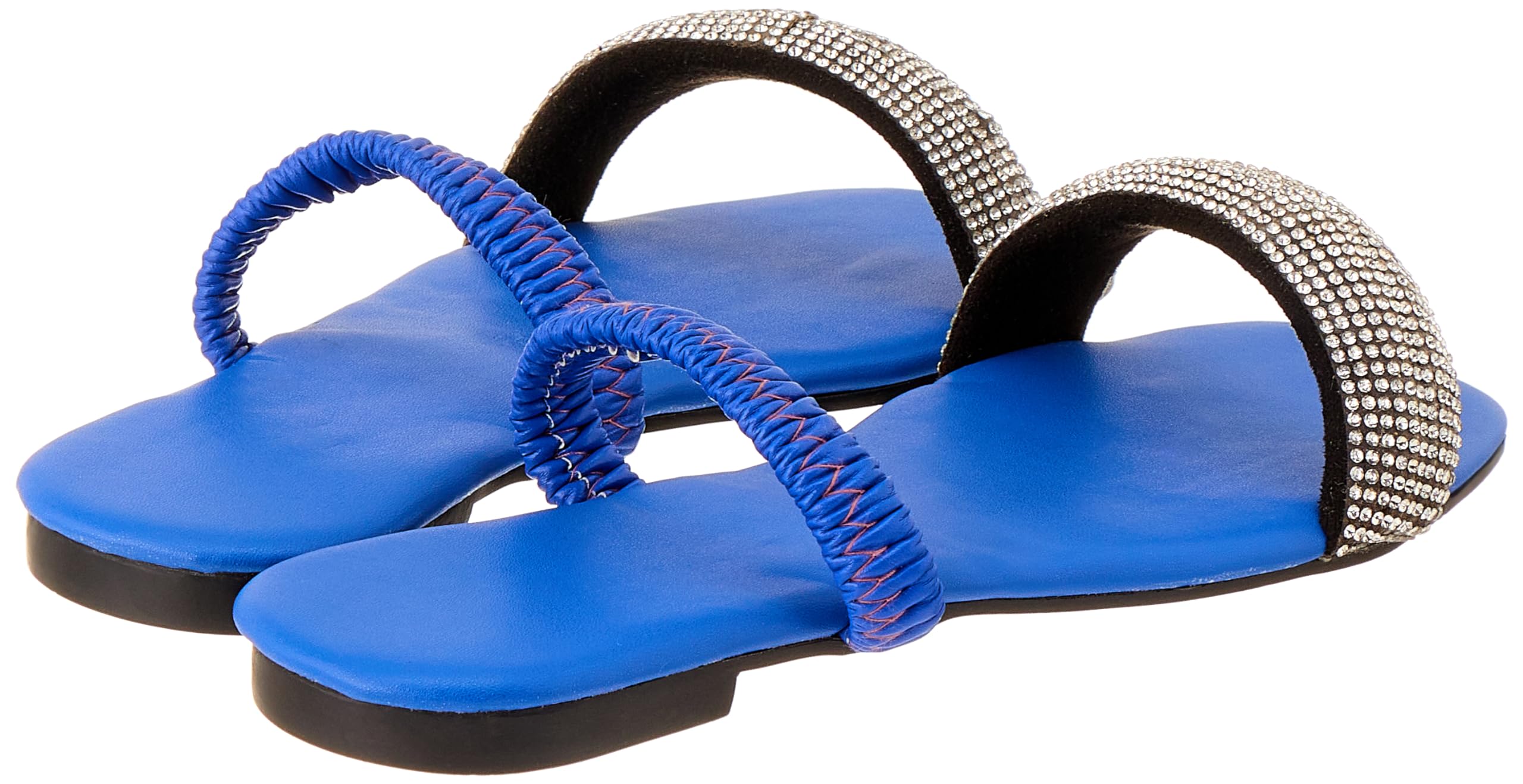 OX Faux Leather Slides Flip Flop For Women,Lightweight and durable sole for stability.