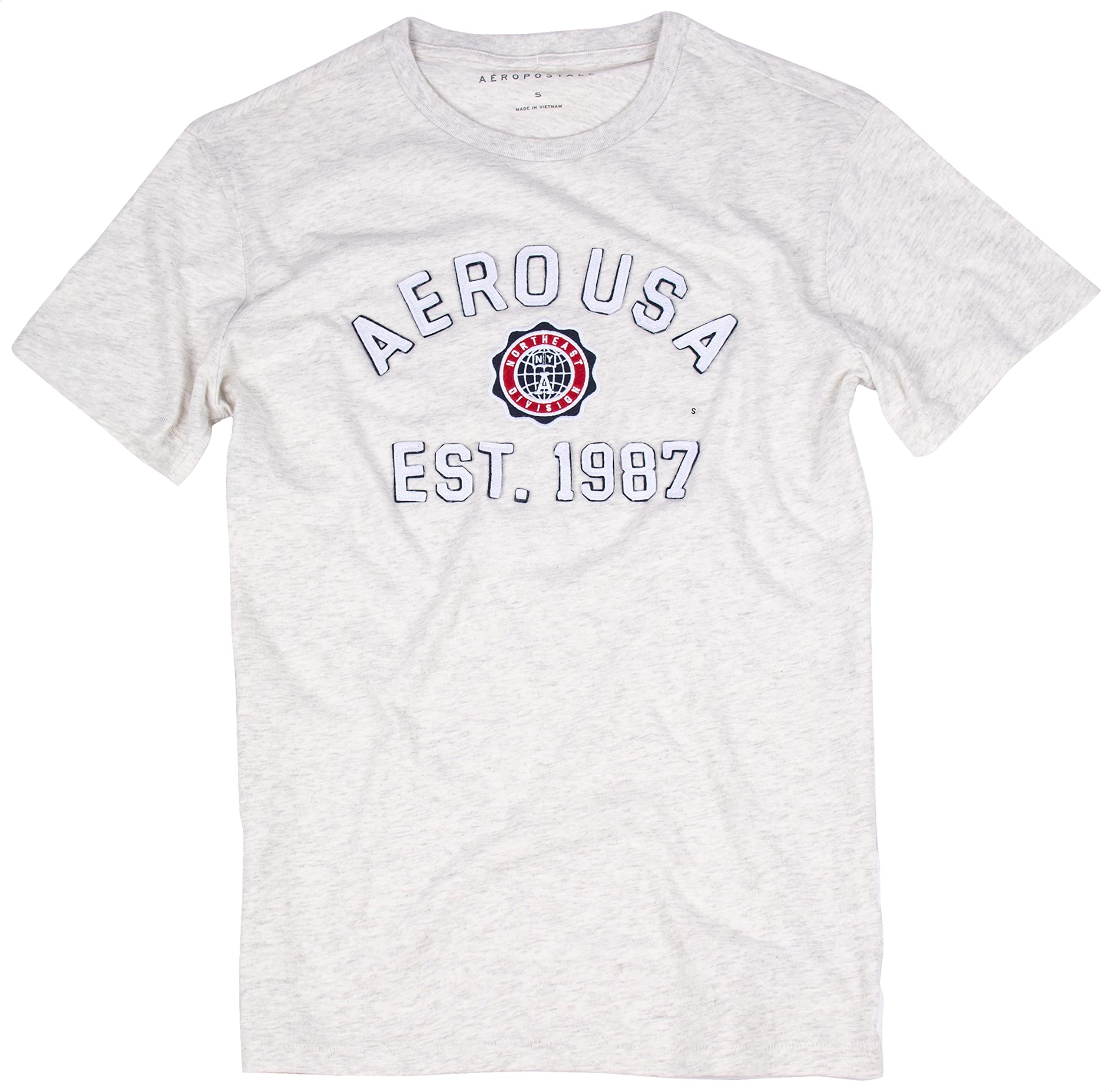 Aeropostale Front-Logo Crew-Neck T-Shirt for Men