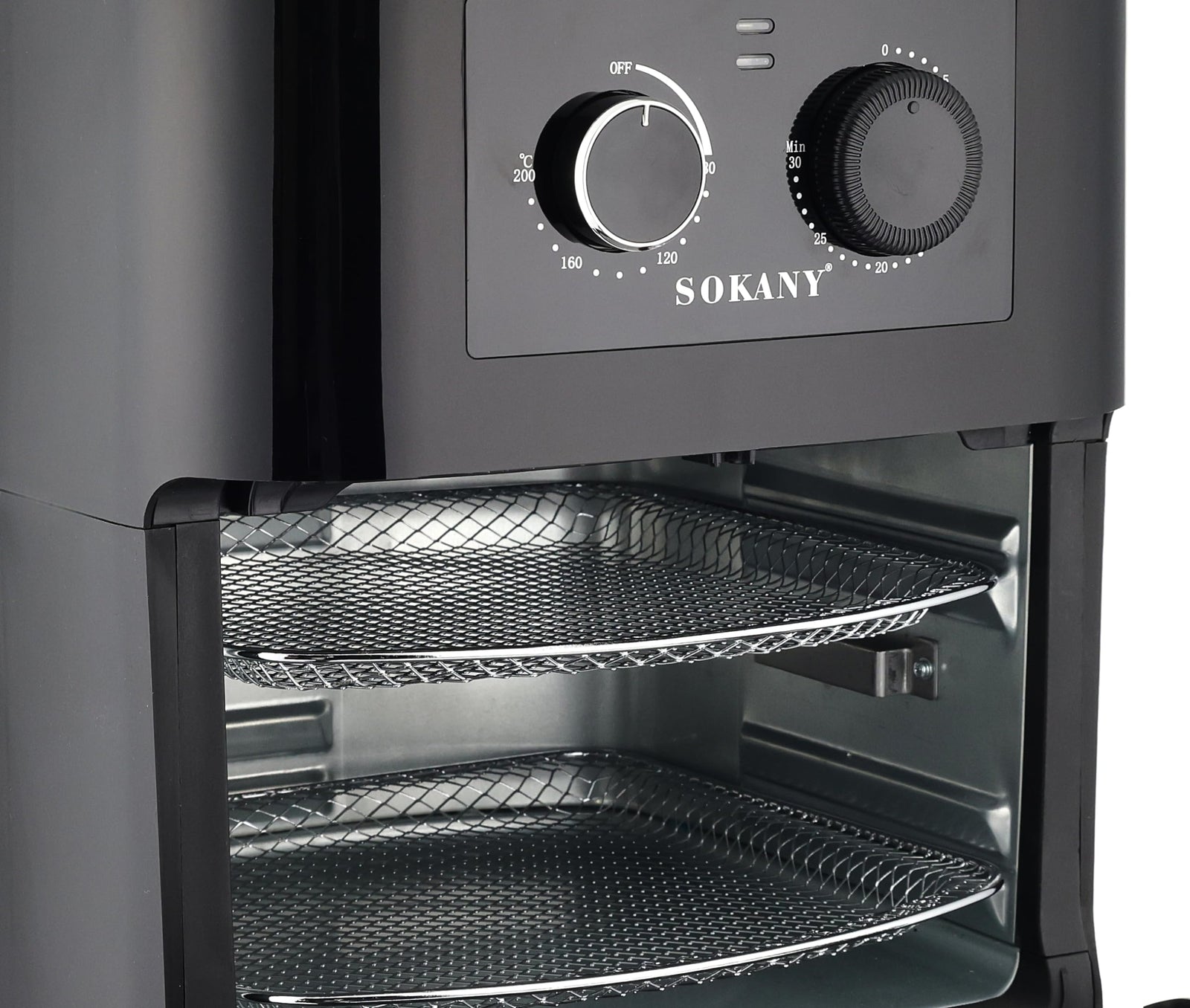 Sokany AF-003 Super Air Fryer 12L, 1700W – Black | Powerful & Spacious with Minor Scratches