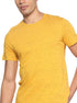 Ravin Men's Ribbed Crew Neck Solid Basic Cotton T-Shirt