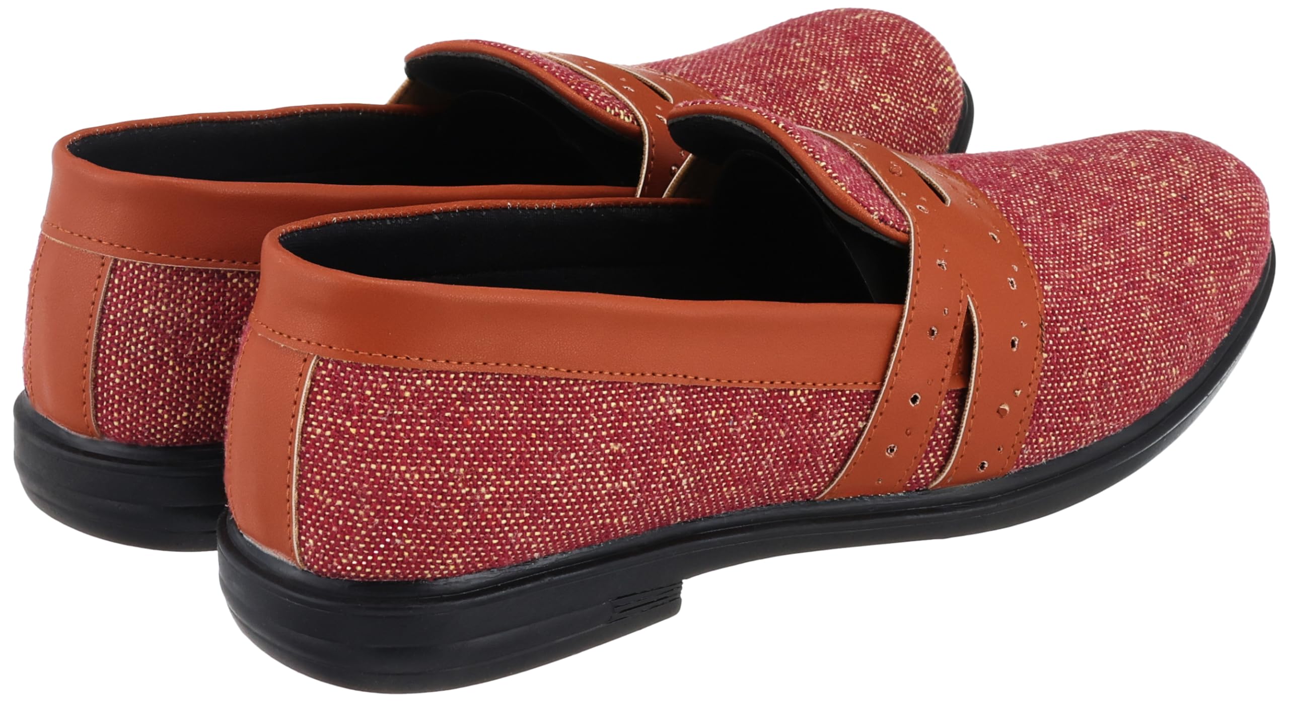 OX Faux Leather Slip-On Shoes For Men,Slip-on design for quick and easy wear.