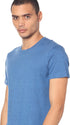 Ravin Men's Ribbed Crew Neck Solid Basic Cotton T-Shirt