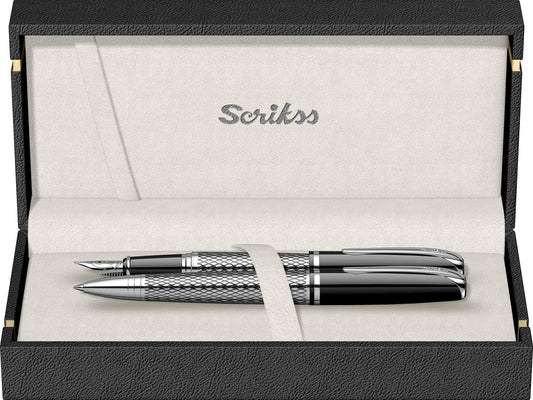 مجموعة أقلام Scrikss 477 pera fp+bp كروم في علبة فاخرة رقم: 57244 (1 عبوة) متعددة الألوان - بدون علبة