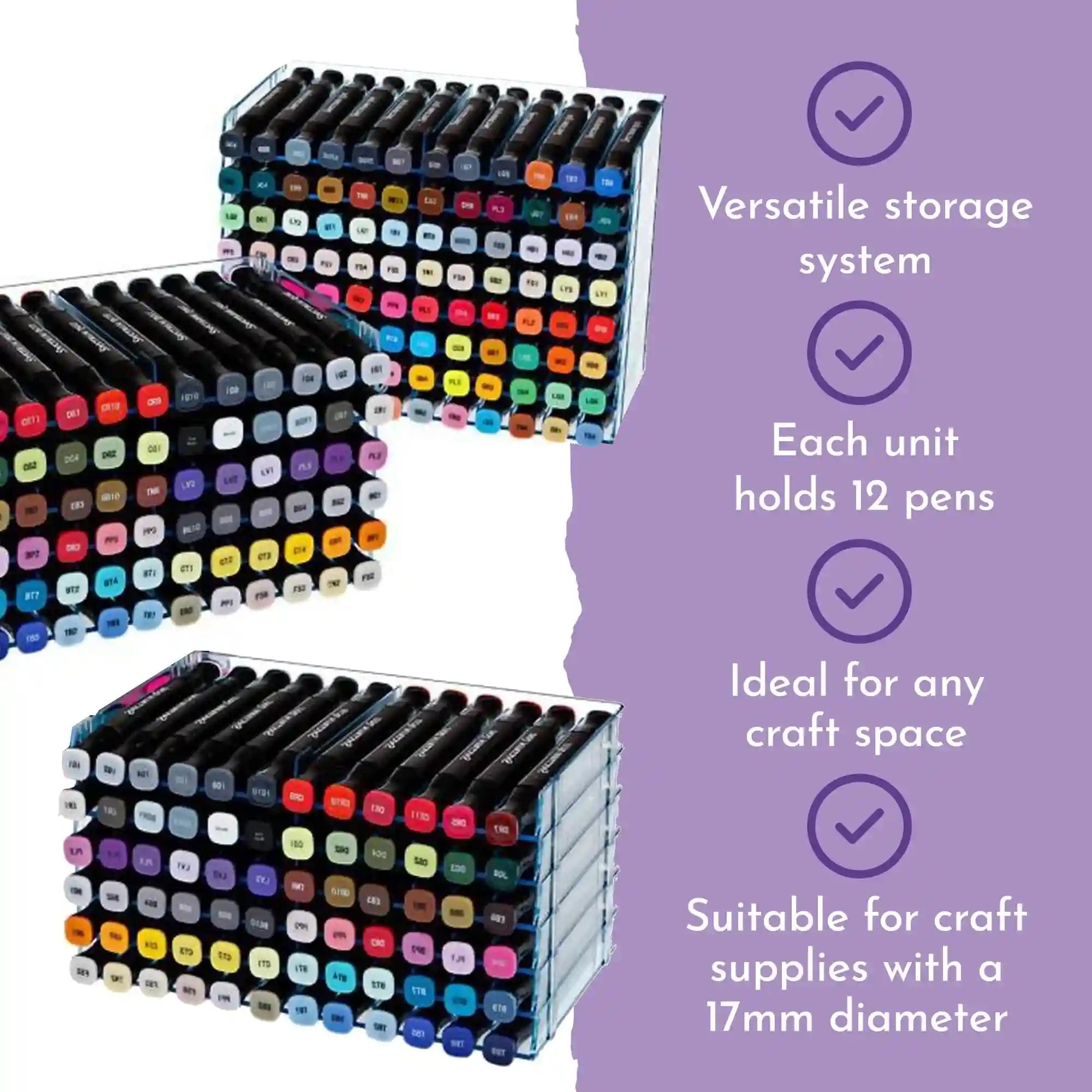 Spectrum Noir Empty Storage Pack, 6 slots