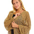 JAMILA Women Open Neckline Loose Cardigan OUTERWEAR - Safqqa Egypt