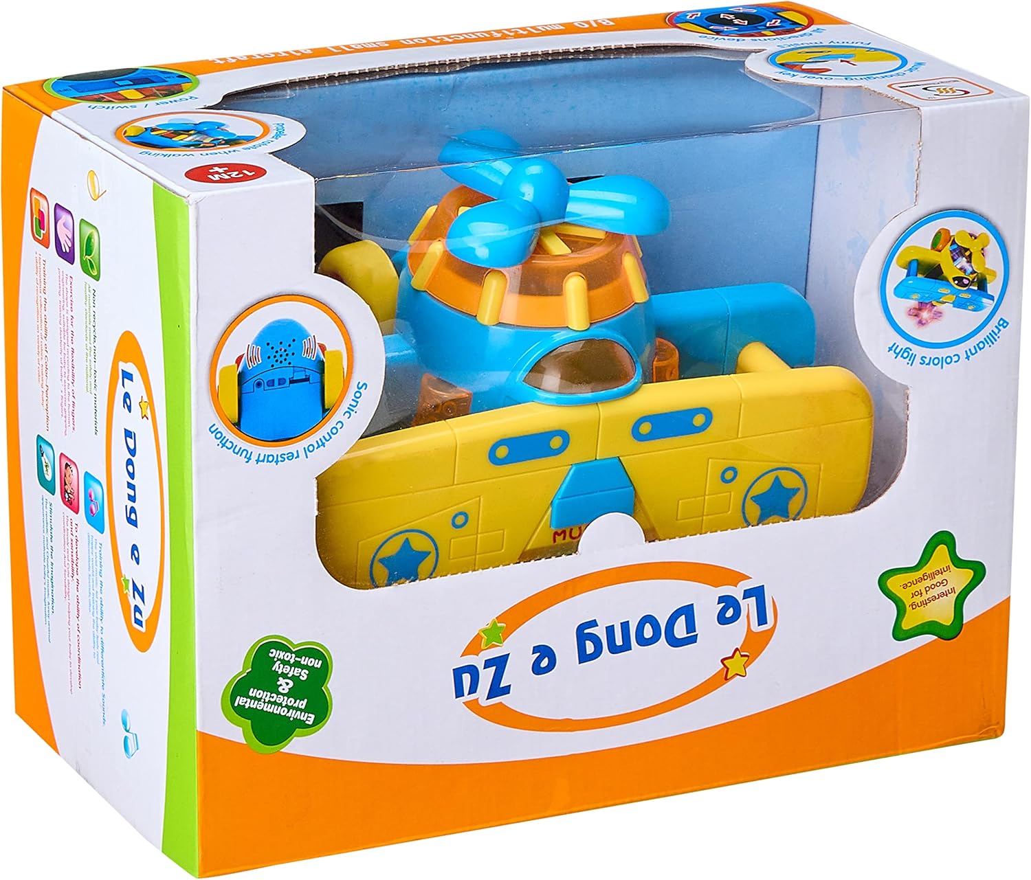 B/O Multifunction Small Aircrift (blue -yellow)+12m