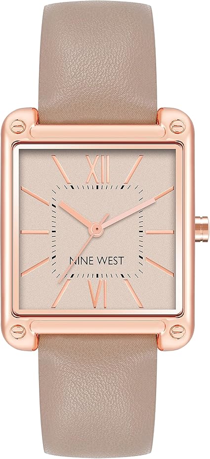Nine West Women's Strap Watch Rose Gold Elegant Analog Design – Safqqa Egypt