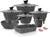 Master Granite Cookware Set 16 Pcs Grey Non-Stick Pots & Pans Set