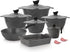 Master Granite Cookware Set 16 Pcs Grey Non-Stick Pots & Pans Set