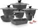 Master Granite Cookware Set 16 Pcs Grey Non-Stick Pots & Pans Set