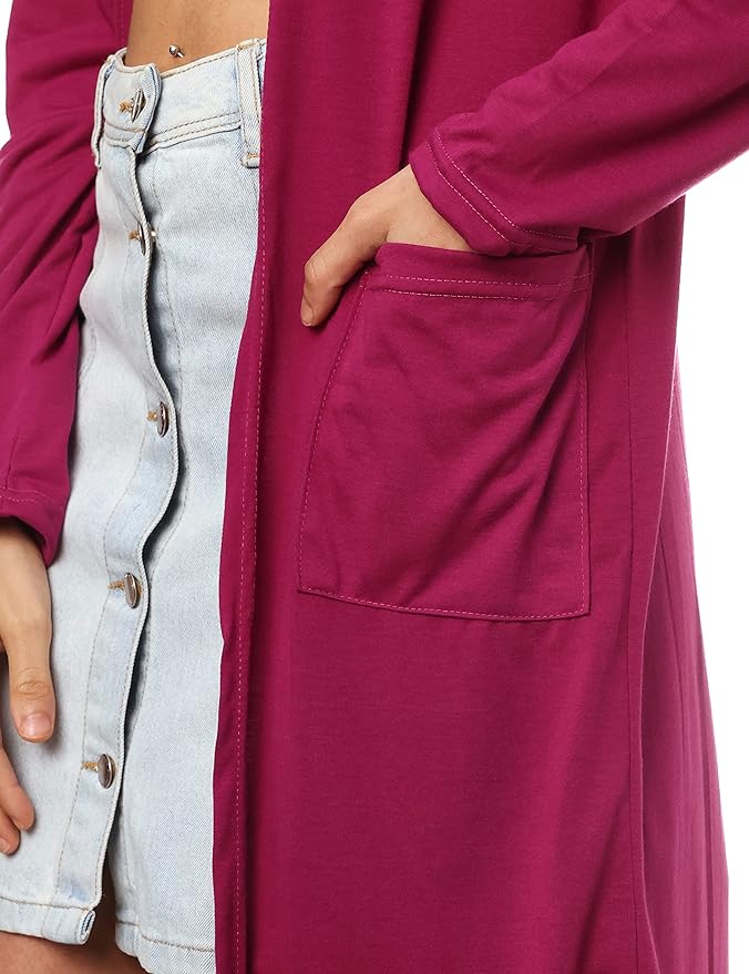 جميلة سترة كارديغان نسائية طويلة