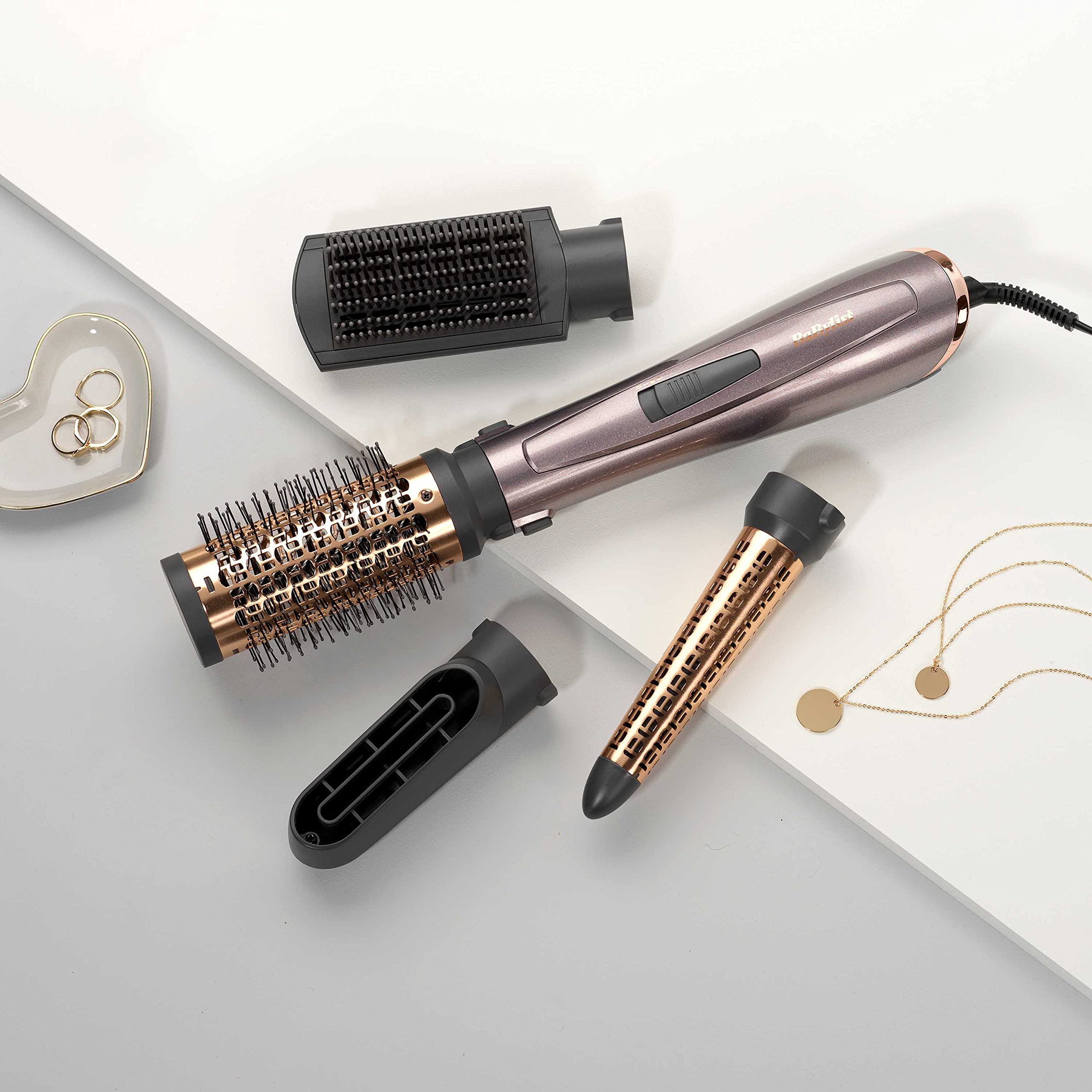Babyliss Air Stylers, 1000W, 2 Heats + A Cool Setting, 4 Attachments, Grey