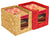 Fun Homes Metalic Flower Print Foldable Rectangle Cloth Saree Stacker Cloth Wardrobe Organizer- Pack of 2 (Beige & Red) - Safqqa