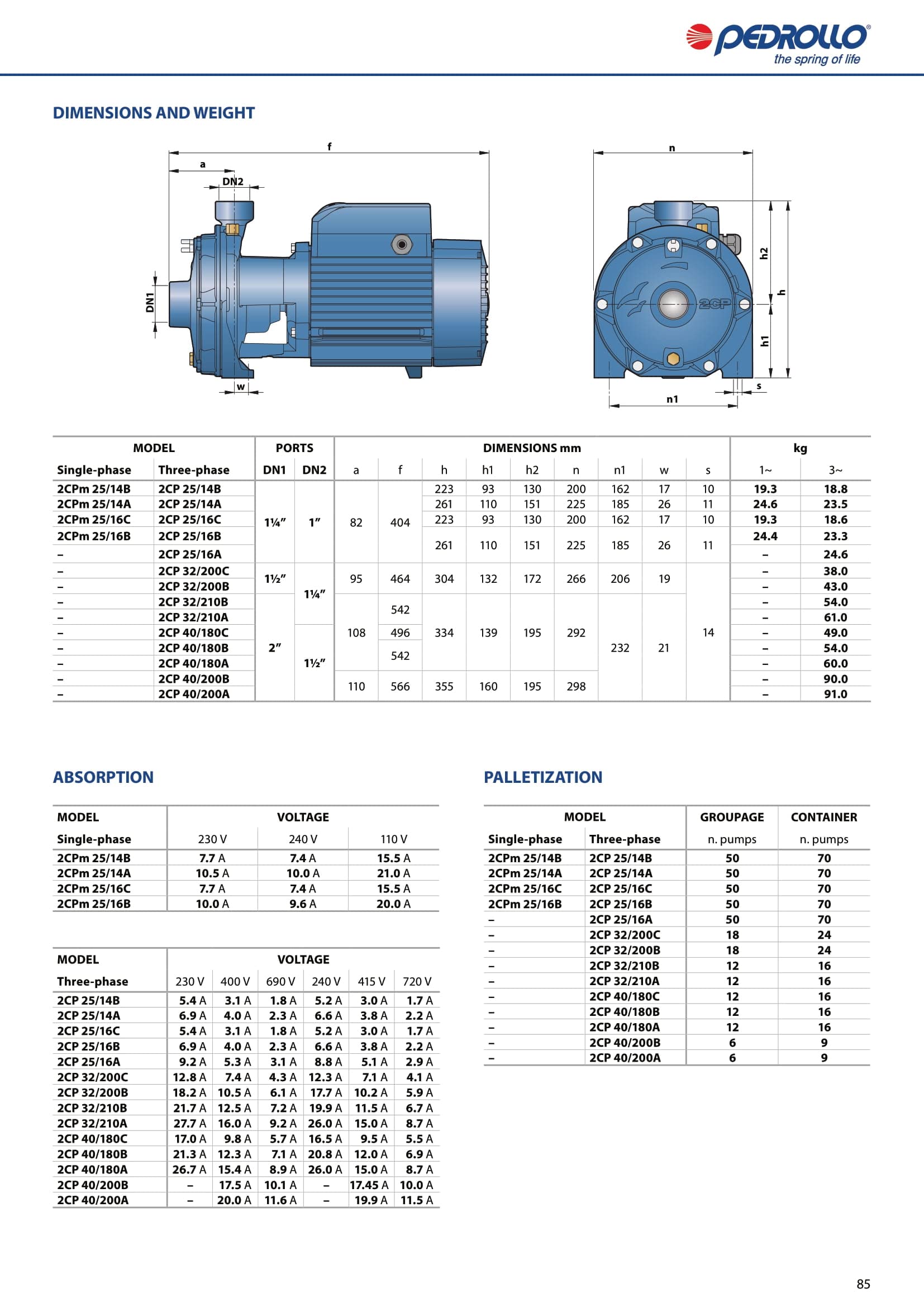 Pedrollo Water Motor Provides strong and steady water flow,  (2 Pack) – Safqqa Egypt