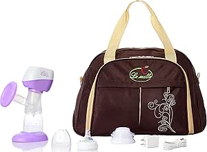 La Frutta V1 Electric Breast Pump with La Mella Mother Bag - Brown