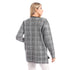 Andora Plaids Round Oversized Pullover For Women,Classic plaid pattern for a trendy yet timeless look..