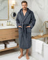 NY Threads Men’s Hooded Bathrobe – Soft and Comfortable Everyday Robe