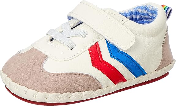 Mix and Max Boys' Chevron-Stripe Velcro-Strap Low-Top Lace-Up Shoes