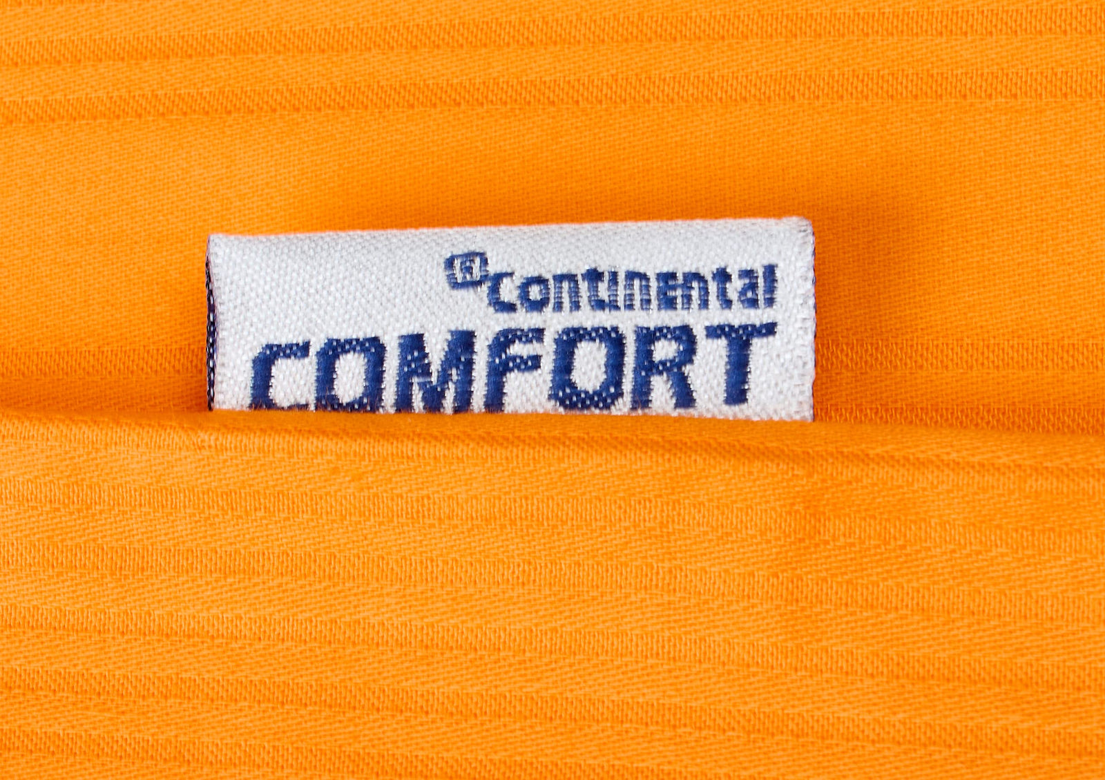 continental comfort Pillowcase Sirius 250TC Striped Cotton Orange 50x75cm Flap 15cm pack of two