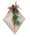 Generic  Plastic Medium Christmas Tree Ornament With Rhombic Shaped And Hollow Lines Design Add More Entertaining For Party Atmosphere - Safqqa