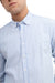 Premoda Long Sleeves Striped Button-Down Shirt for Men - Light Blue and White