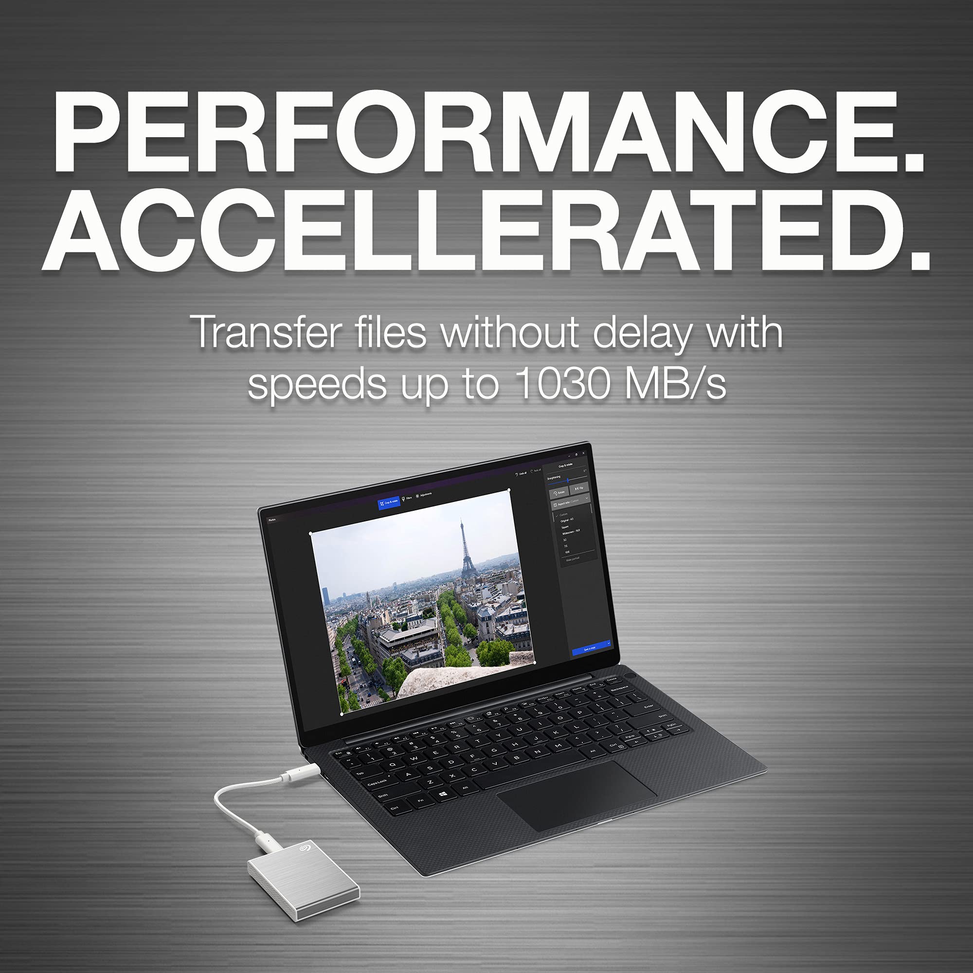 Seagate One Touch SSD, 1TB, External SSD, USB 3.0, Black, Creative Cloud Photography (STKM1000400) – Safqqa Egypt