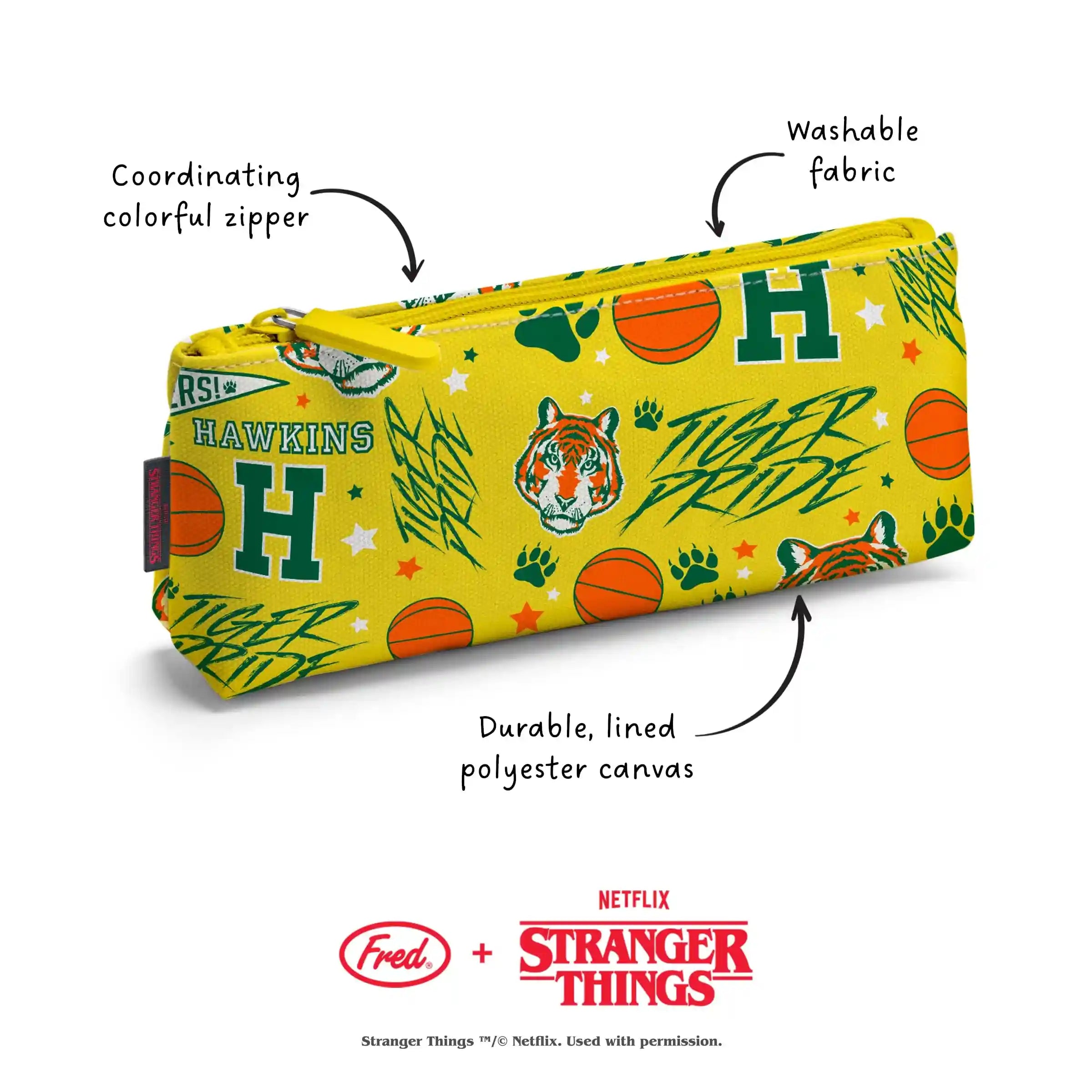 Genuine Fred Stranger Things Accessory Pouch – Hawkins High School