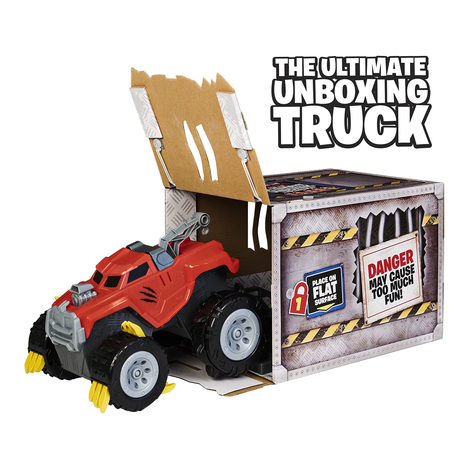 Spin Master The Animal - Interactive Unboxing Toy Truck with Retractable Claws, Lights, and Sounds for Kids Aged 4 and Up