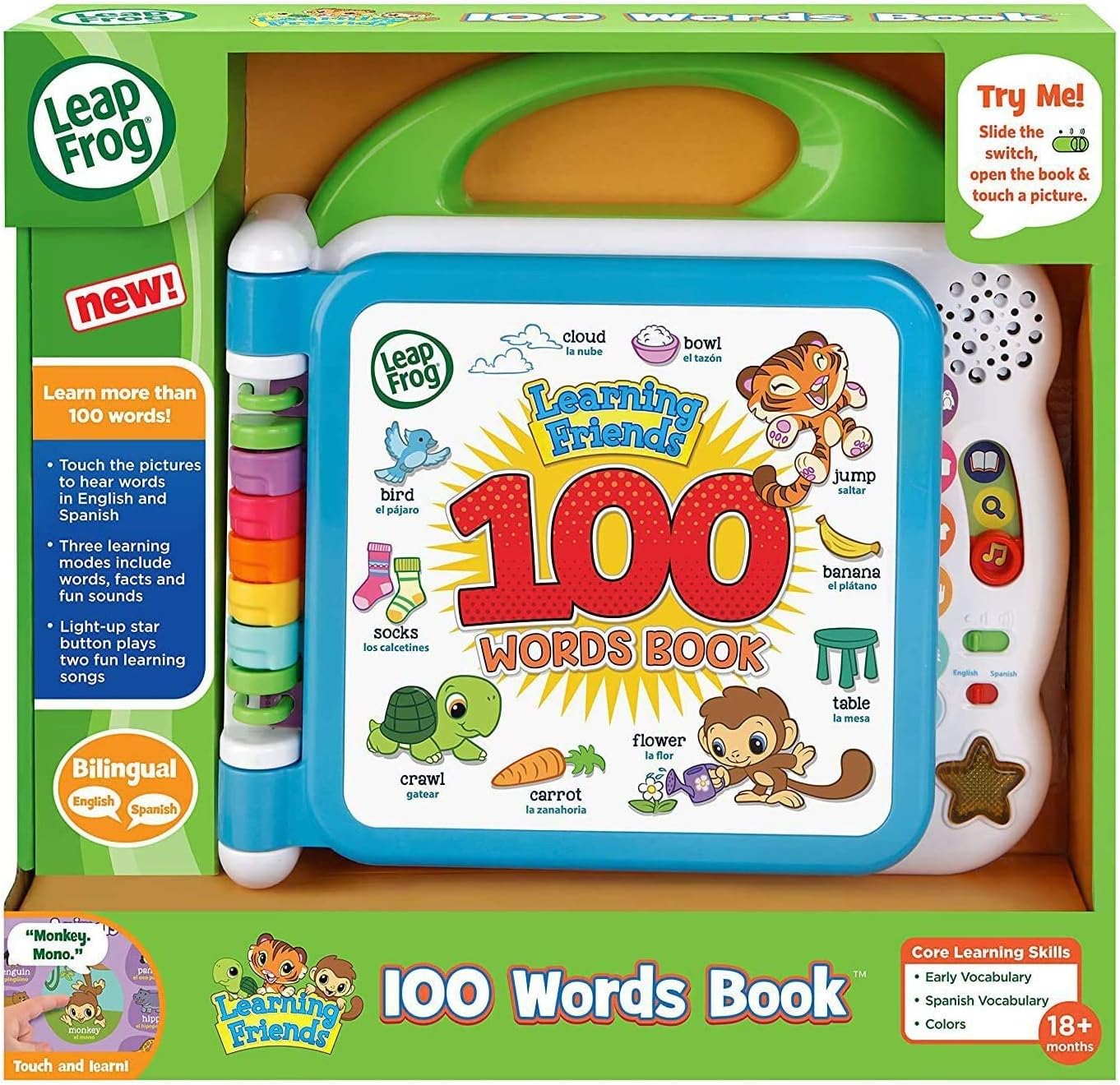 LeapFrog Learning Friends 100 Words Book – Interactive Educational Learning Toy for Kids – Safqqa Egypt