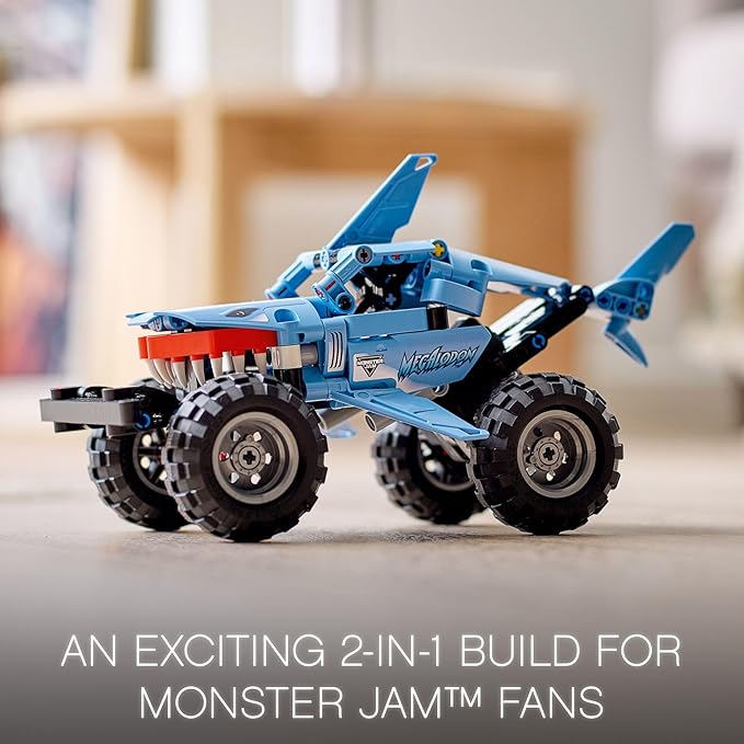 مجموعة بناء ليغو تكنيك من Monster Jam – سيارة كبيرة للأطفال من 7 سنوات فما فوق