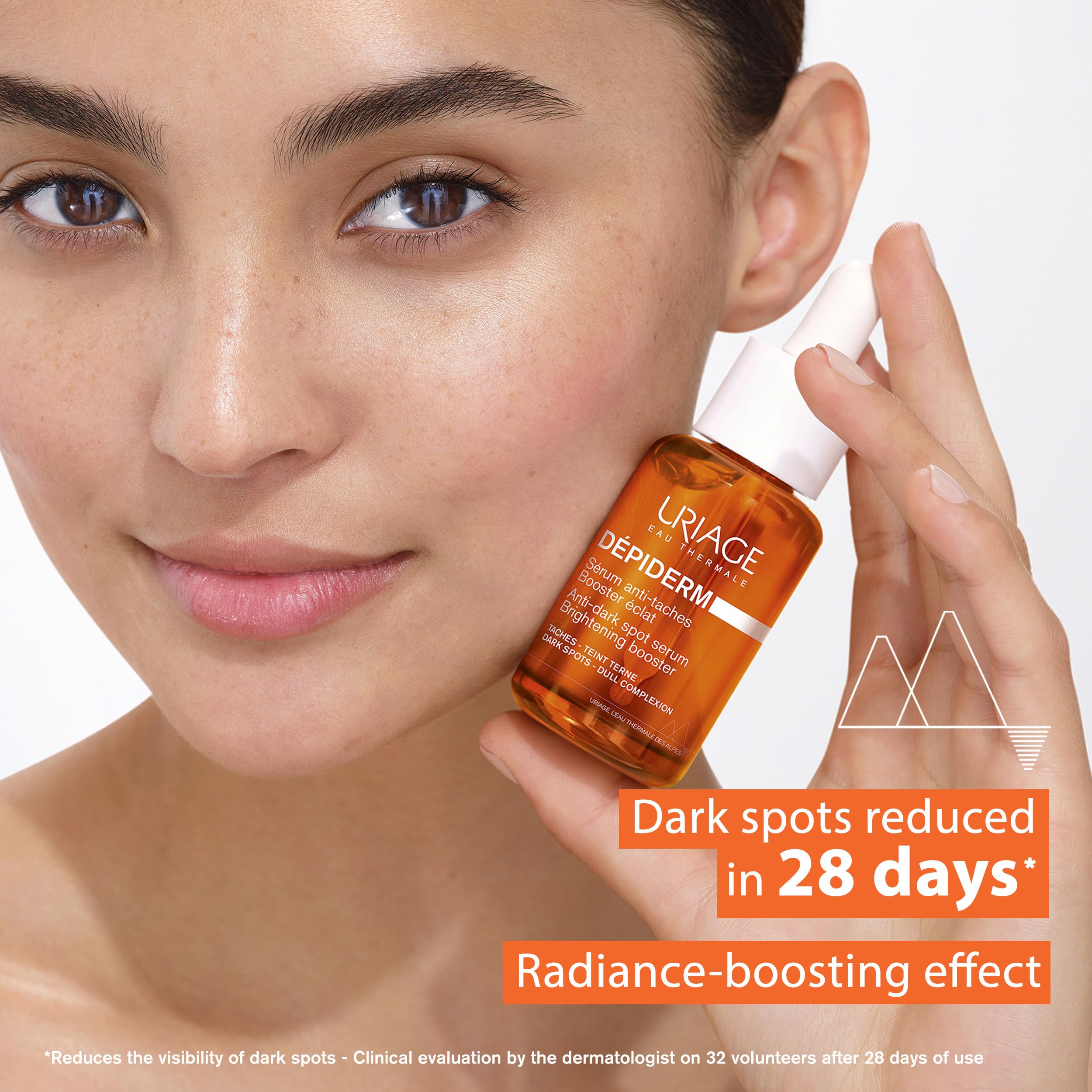 Uriage Dépiderm stabilized Vitamin C serum, anti-dark spot solution for glowing skin with 20% VITAMIN C COMPLEX & NIACINAMIDE I Non oxidative, Fragrance-free & Suitable for sensitive skin
