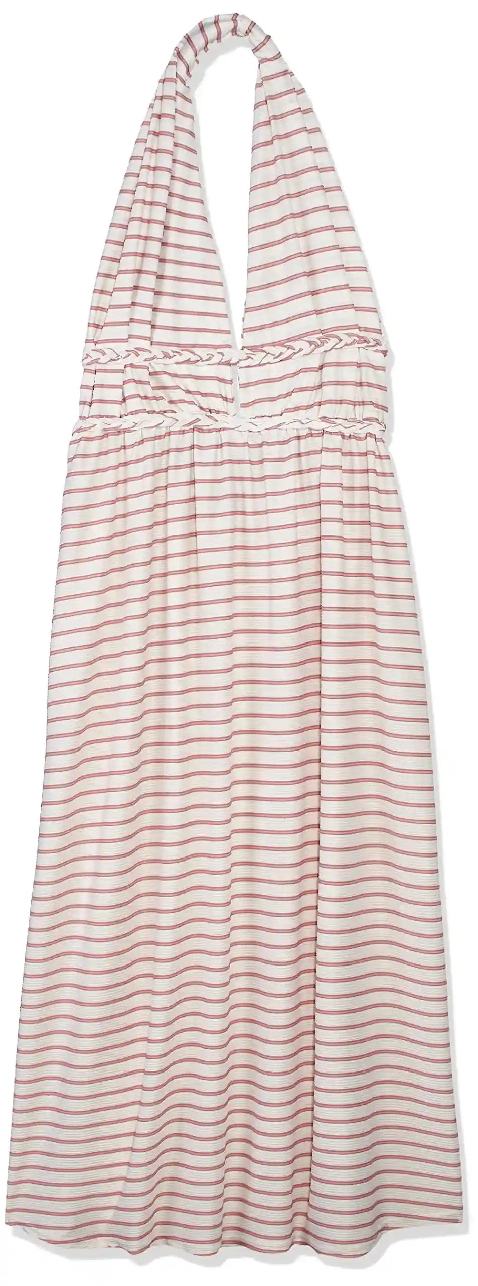 فستان جميلا طويل للنساء بدون أكمام وظهر مكشوف يجمع بين الأناقة والأسلوب المريح المتدفق. مصنوع من قماش ناعم وقابل للتنفس، 