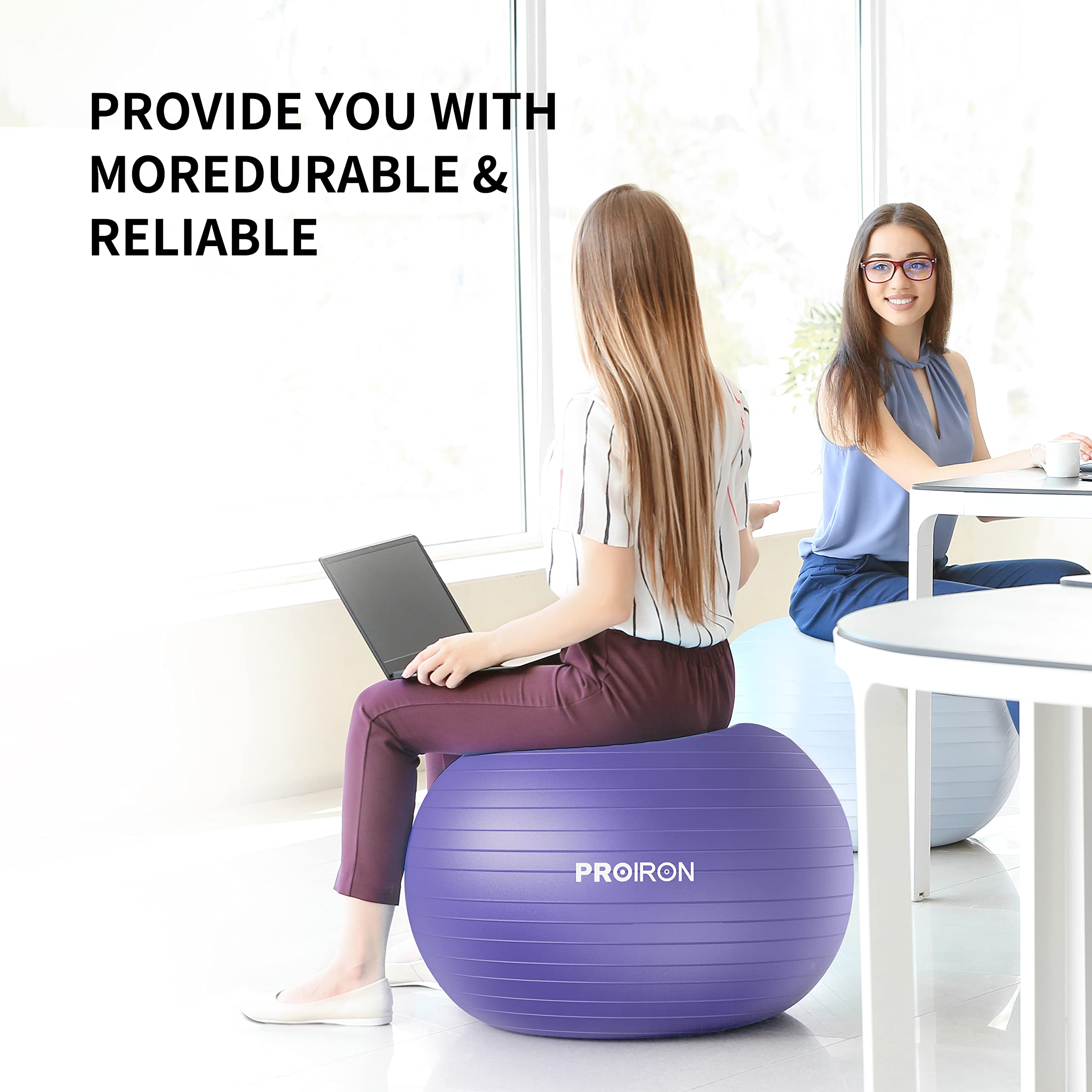 PROIRON Exercise Ball, Yoga, Birth, Pregnancy and Gym Training Ball, Supports 500 kg – Safqqa Egypt