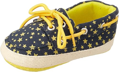 Mix and Max Girls' Star-Pattern Low-Top Lace-Up Boat Shoes