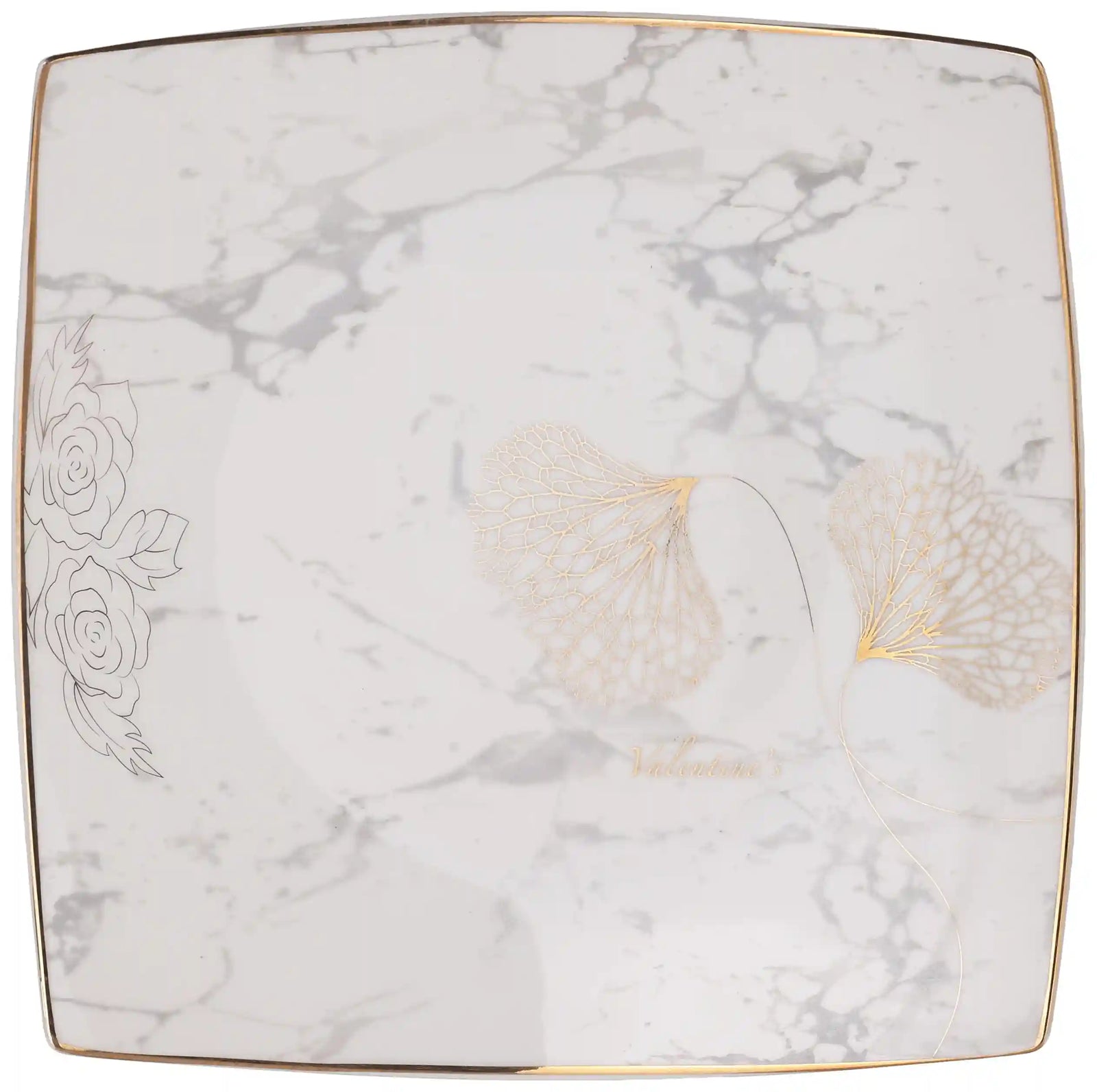 طقم عشاء Lotus مكون من 26 قطعة يوفر مجموعة كاملة وملونة لتقديم الطعام في منزلك. يشمل الطقم 6 أطباق فطائر، 6 أطباق كاتو، 6 أطباق شوربة، 6 أوعية عادية، مقلاة بورسلين دائرية واحدة، وشواية مربعة واحدة. 