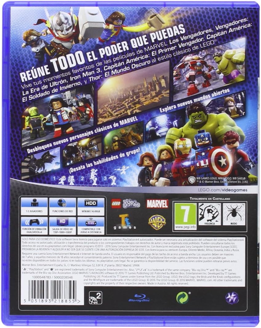 لعبة ليغو مارفل أفنجرز لجهاز سوني بلاي ستيشن 4