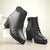 Burwood Women’s Lace-Up Zipper Boots - Safqqa