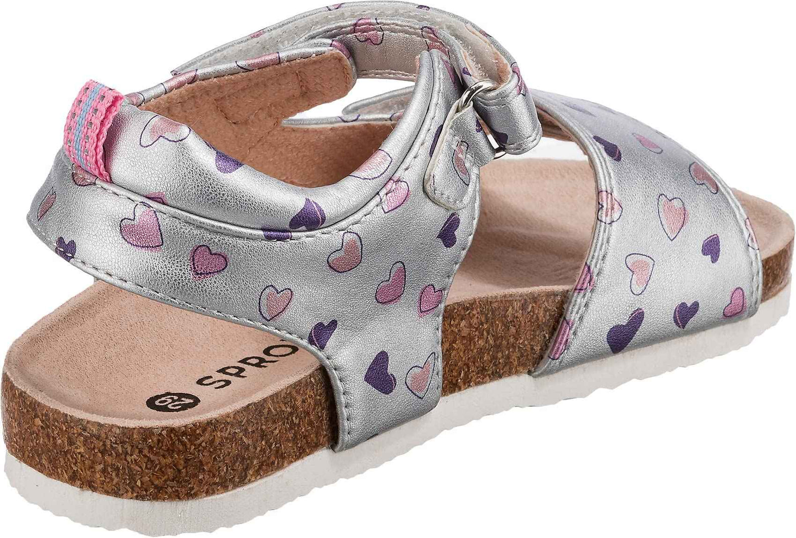 Sprox Polyurethane Velcro Strap Open Toe Sandal printed Hearts for - Safqqa Egypt