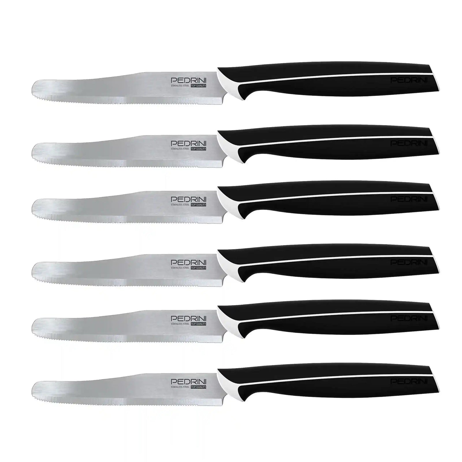 Pedrini Table Knives Set 6Pcs (4.1') - Master Line
