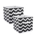 Dii Non Woven Polyester Storage Bin, Chevron, Black, Small Set Of 2 - Safqqa Egypt