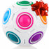 CUBIDI Rainbow Puzzle Ball, Matching Game, Fun Stress Reliever, Magic Ball Brain Teaser, Fidget Toys for Children Teens & Adults (6-10 Years, Multi-color)
