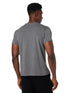 34 by Amr Diab Cotton Crew-Neck Chest-Logo Short-Sleeve T-shirt for Men - Dark Grey, L