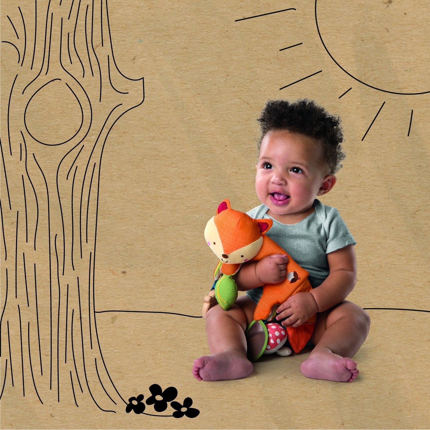 Bright Starts P.E. Boba Baby Carrier Wrap – Comfortable & Supportive Infant Sling